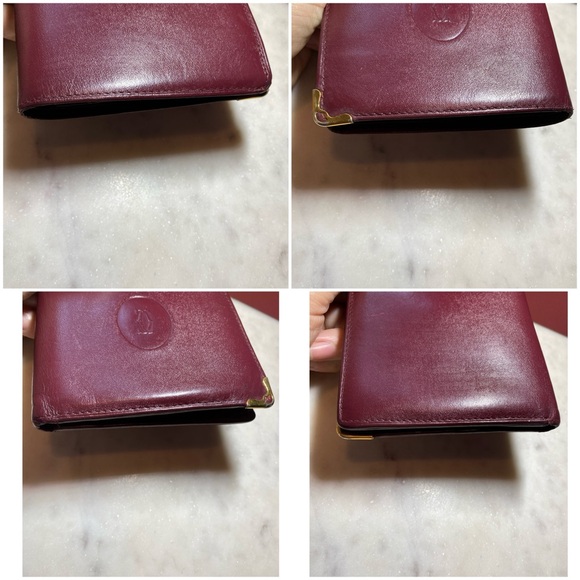 Cartier men\'s bifold leather